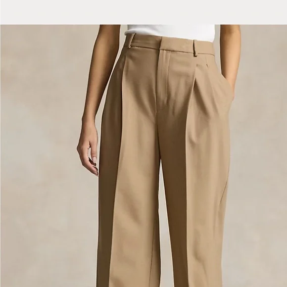 Ralph Lauren Vintage Camel Women’s Wool Pants - Picture 2 of 15